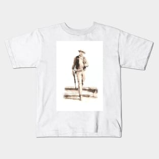 John Wayne watercolor Kids T-Shirt